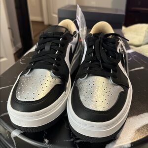 Nike Air Jordan 1 Elevate Low SE Black and Silver